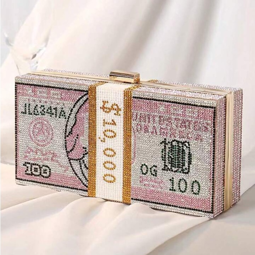 Pink Bling Money Bag (BRAND NEW)
